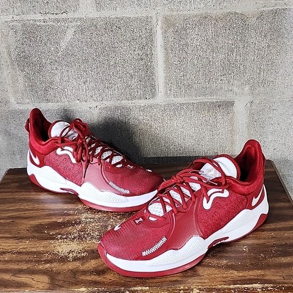 Nike PG 5 TB Promo University Red White DM5045 603 Paul George Mens Size 15 - Picture 12 of 12
